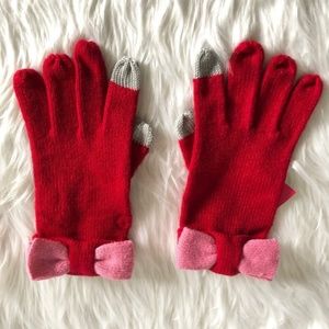 Kate Spade Color Block Bow Tech Gloves NWT 3X$25